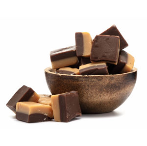 GRIZLY Karamelový fondán vanilka a čokoláda 250 g - expirace